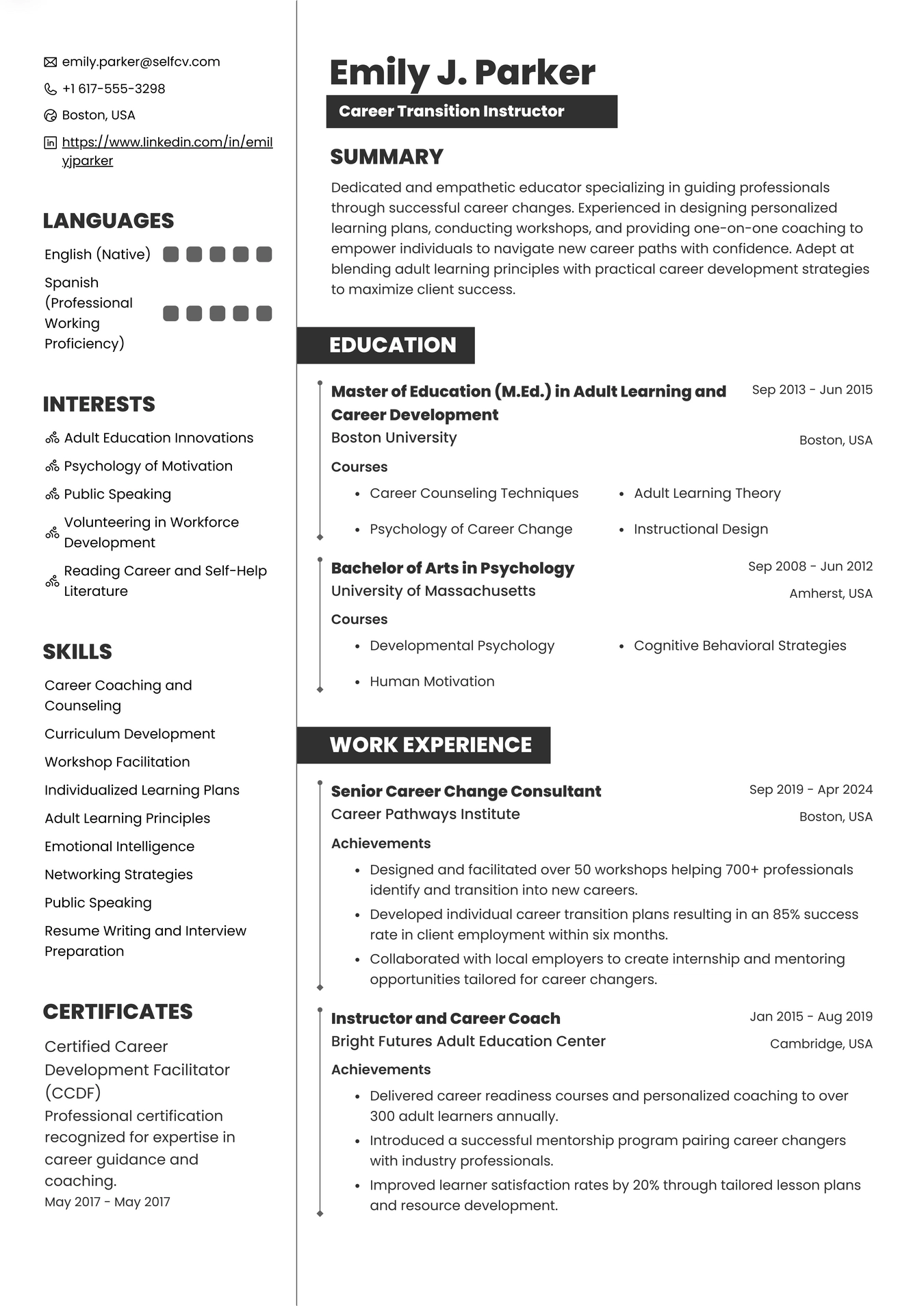 Teacher For Career Change