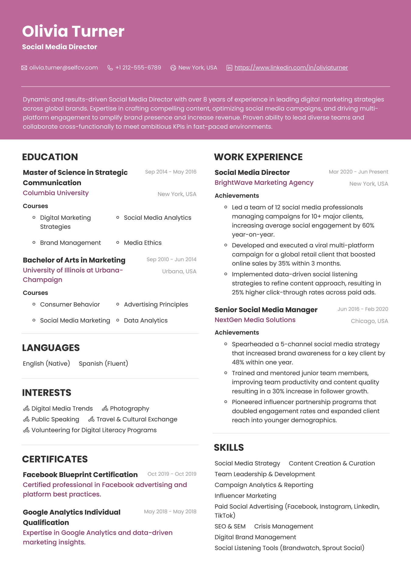 Social Media Director