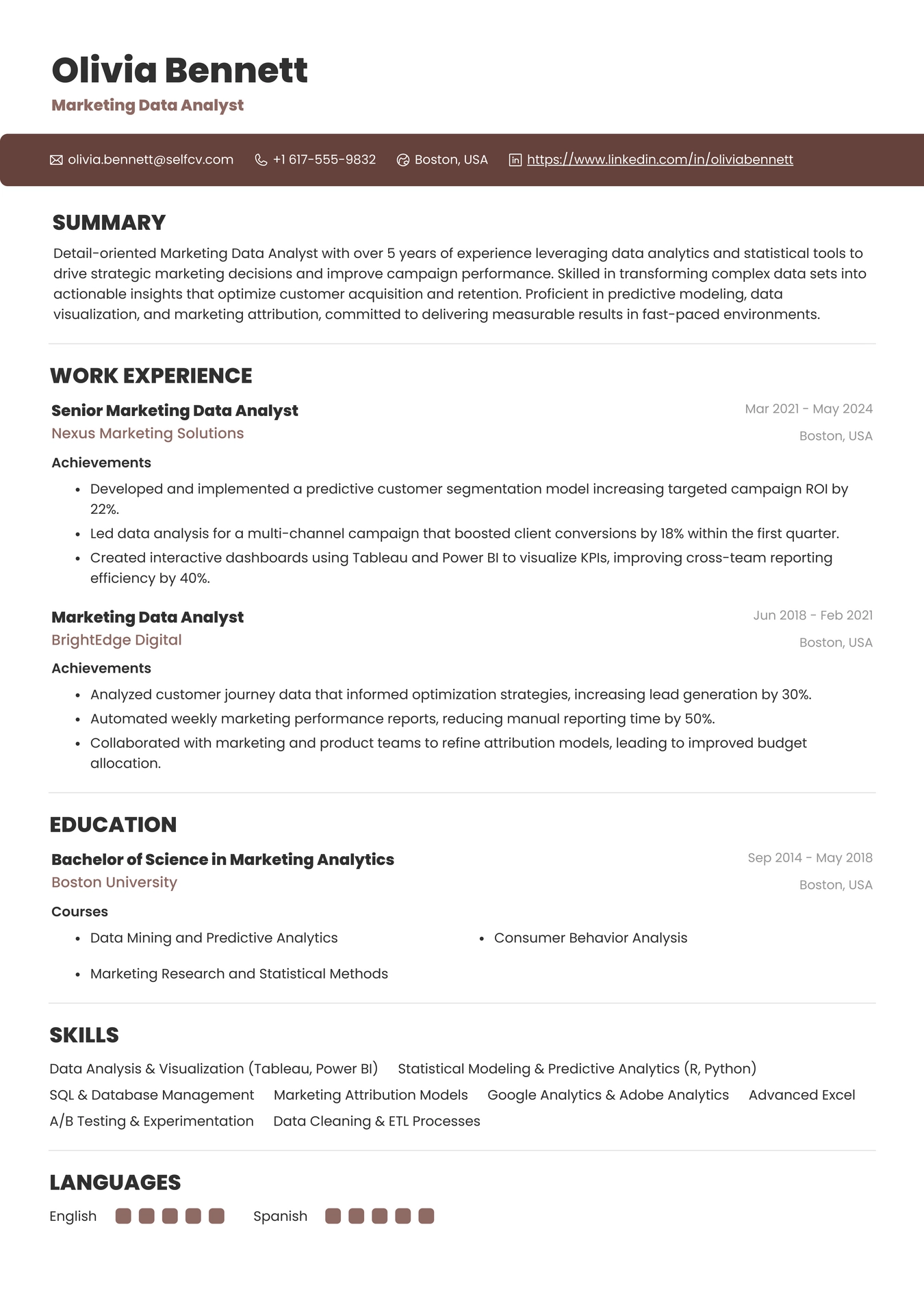 Marketing Data Analyst