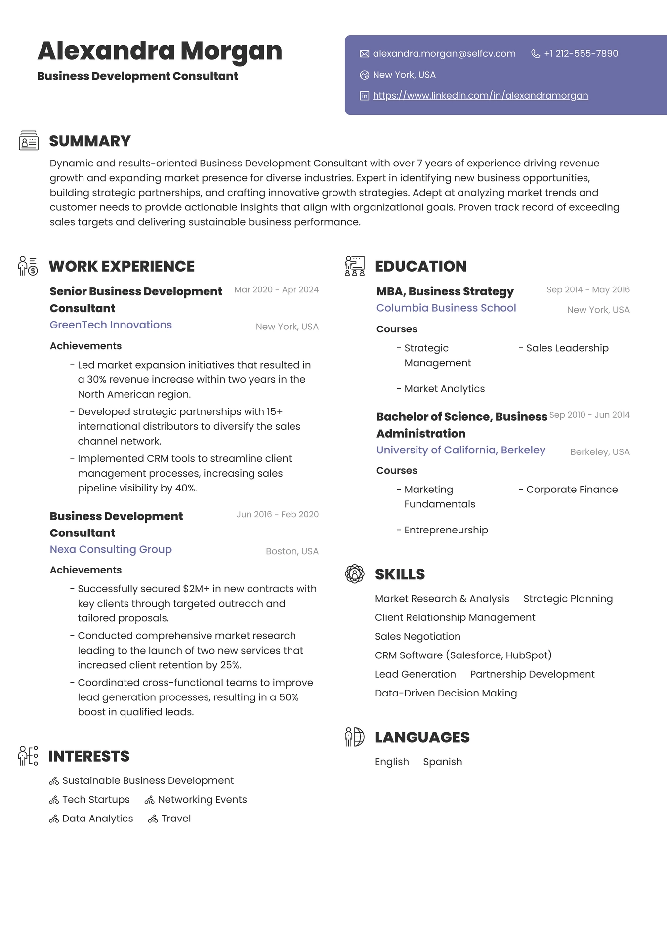 Business Development Consultant