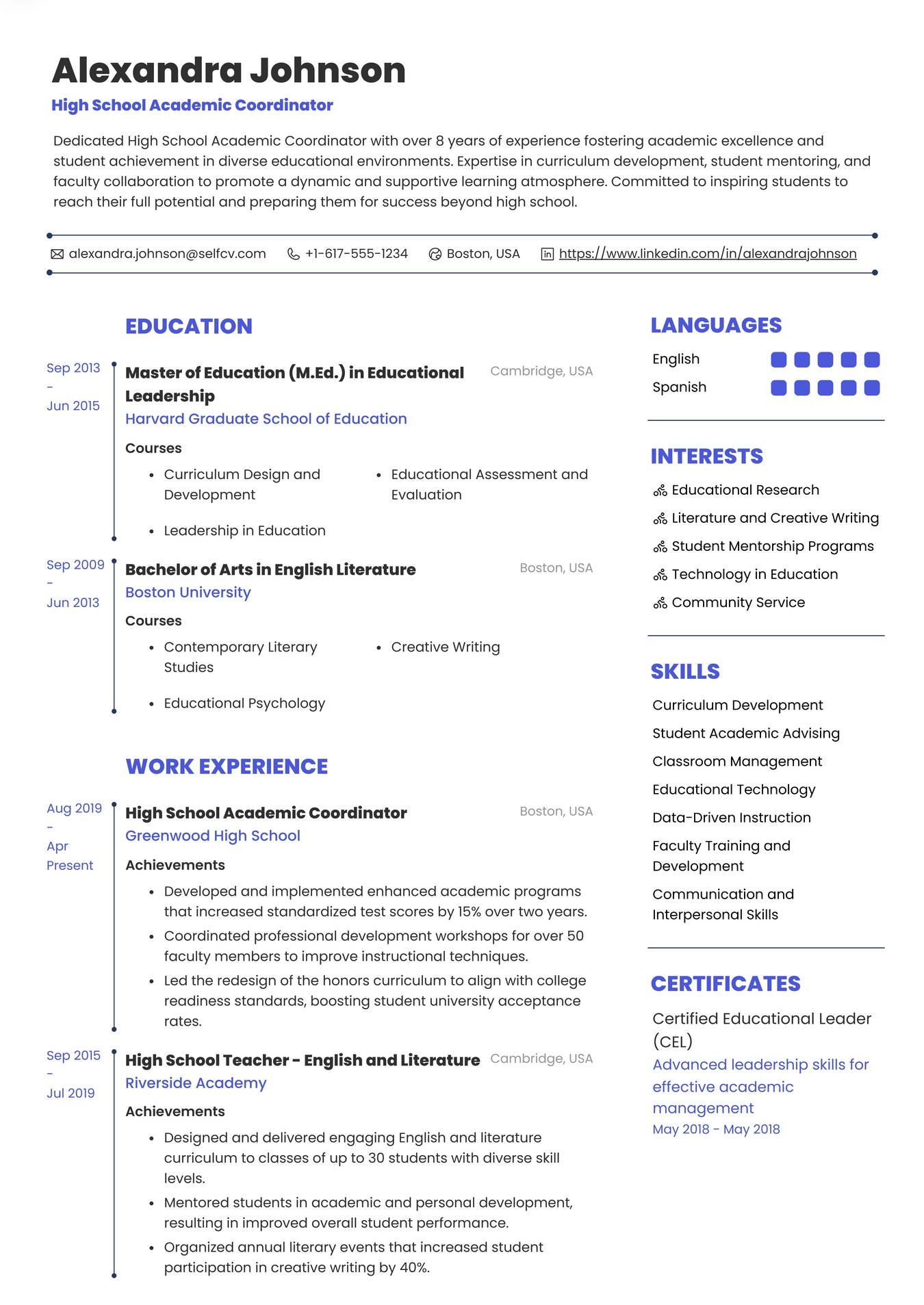 High School Academic