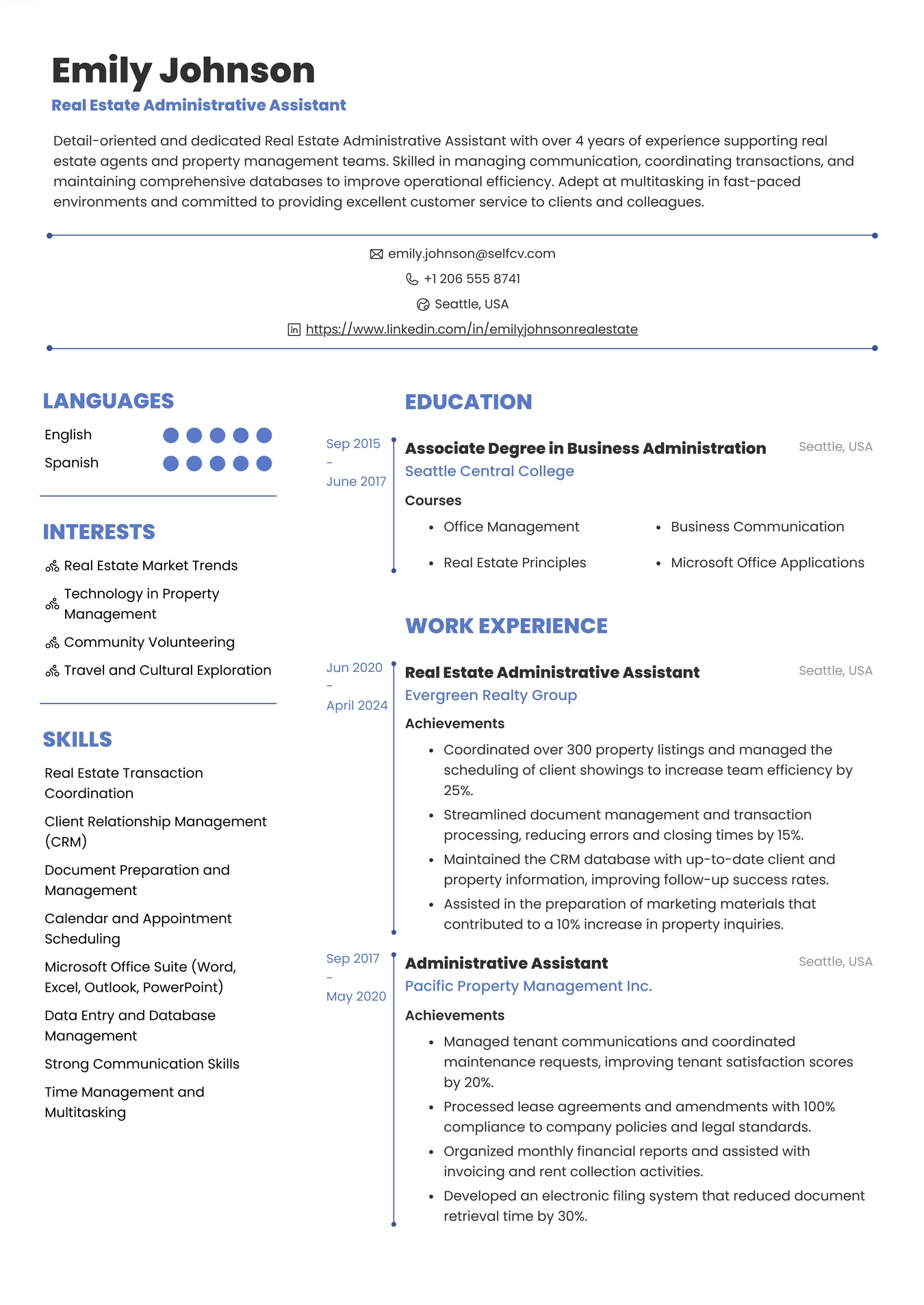 Real Estate Administrative Assistant