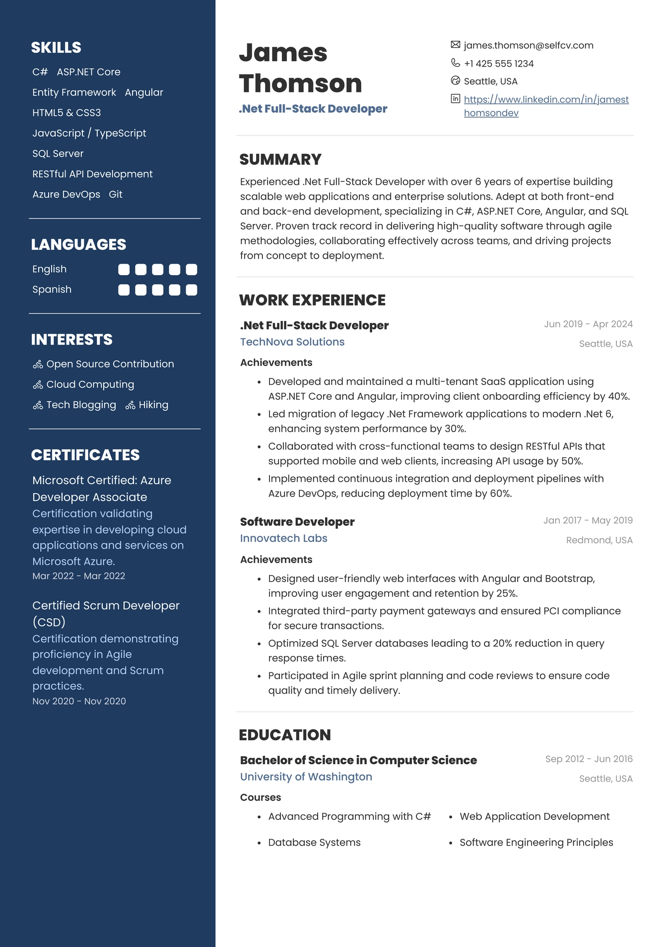 .Net Full-Stack Developer