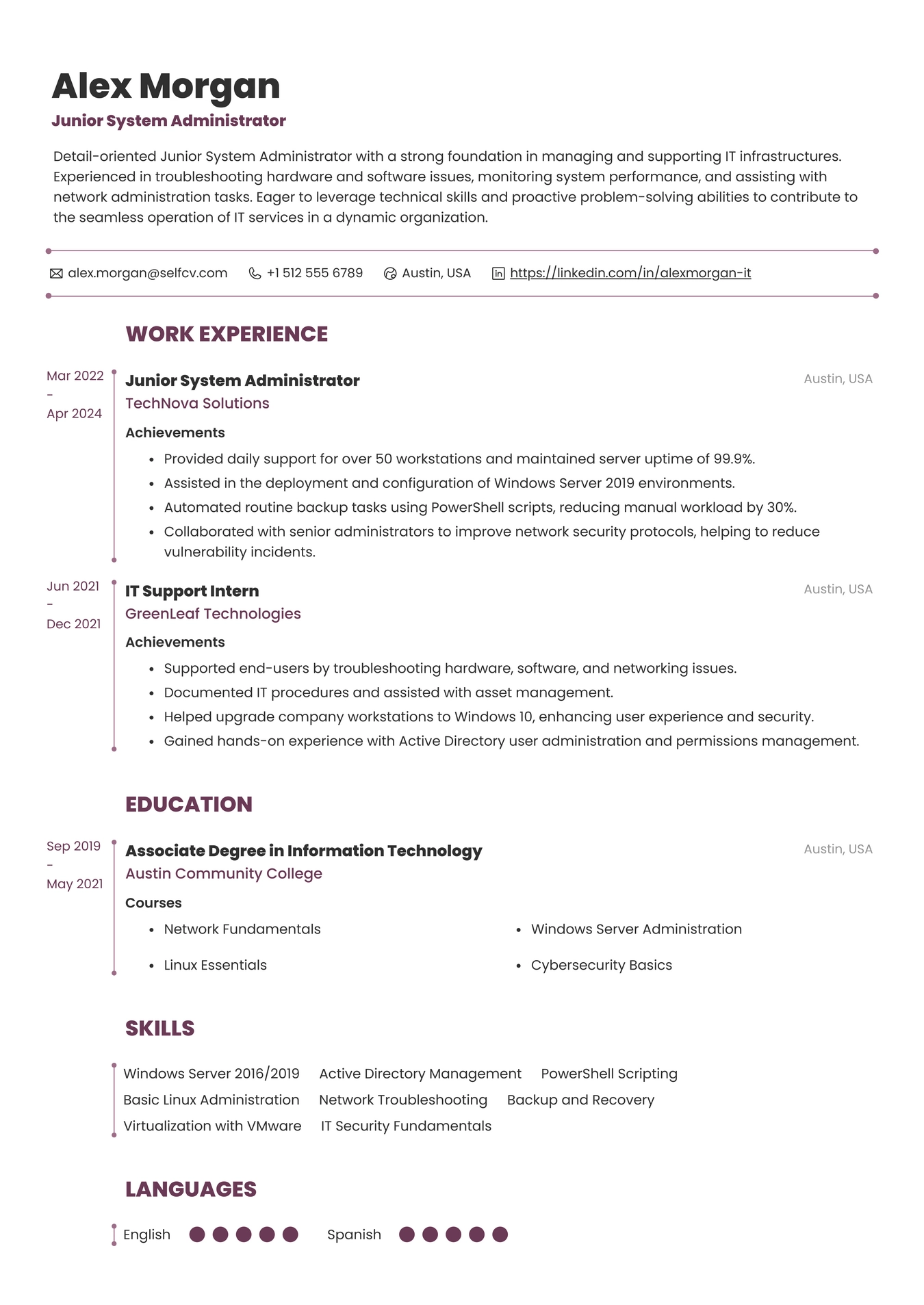 Junior System Administrator