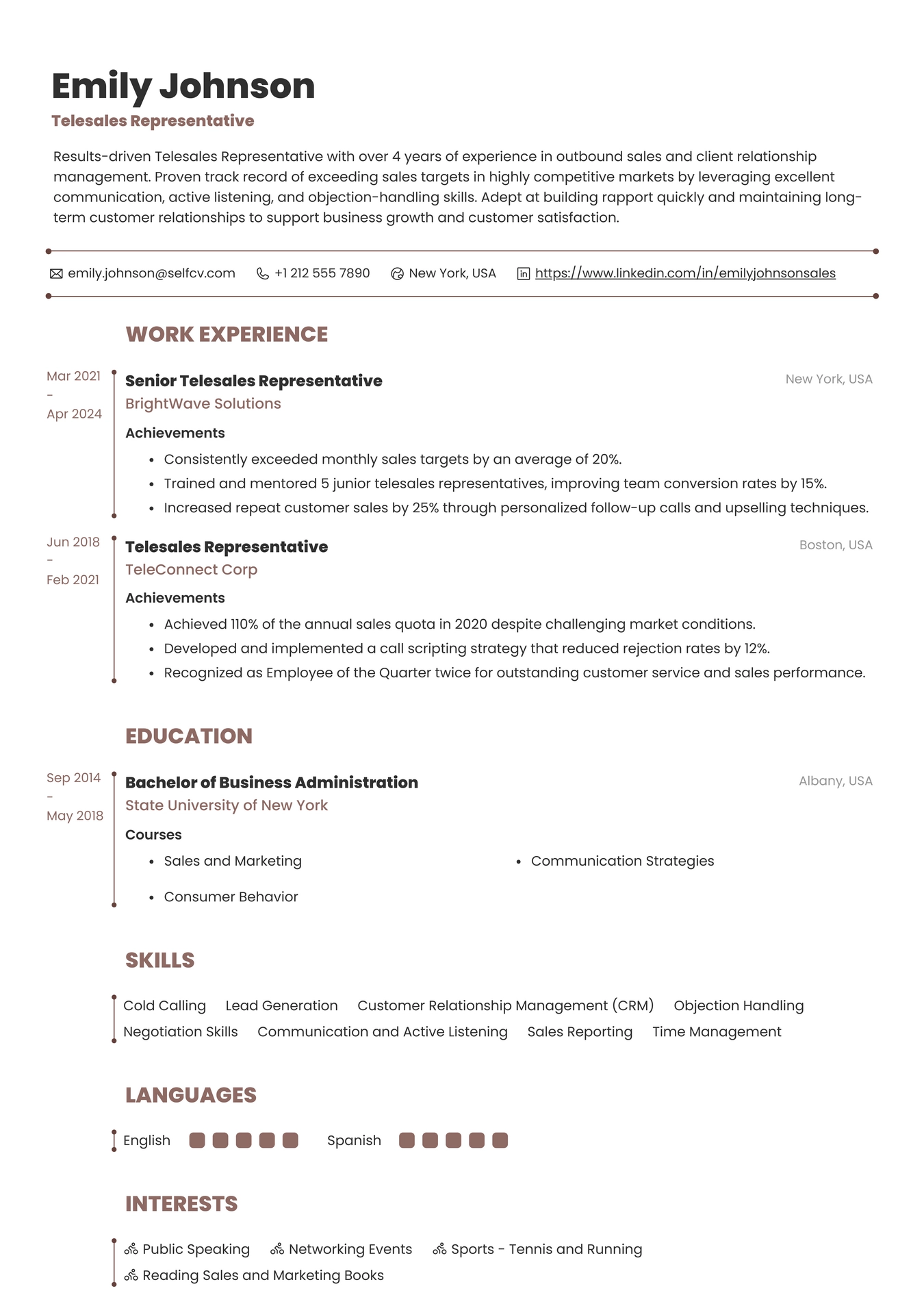 Telesales Representative