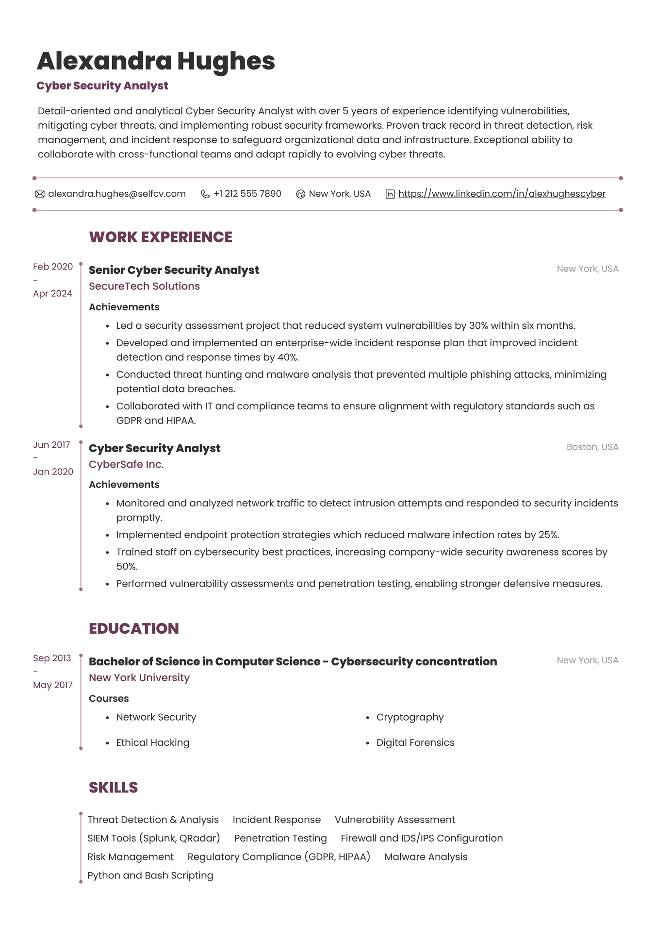 Cyber Security Analyst