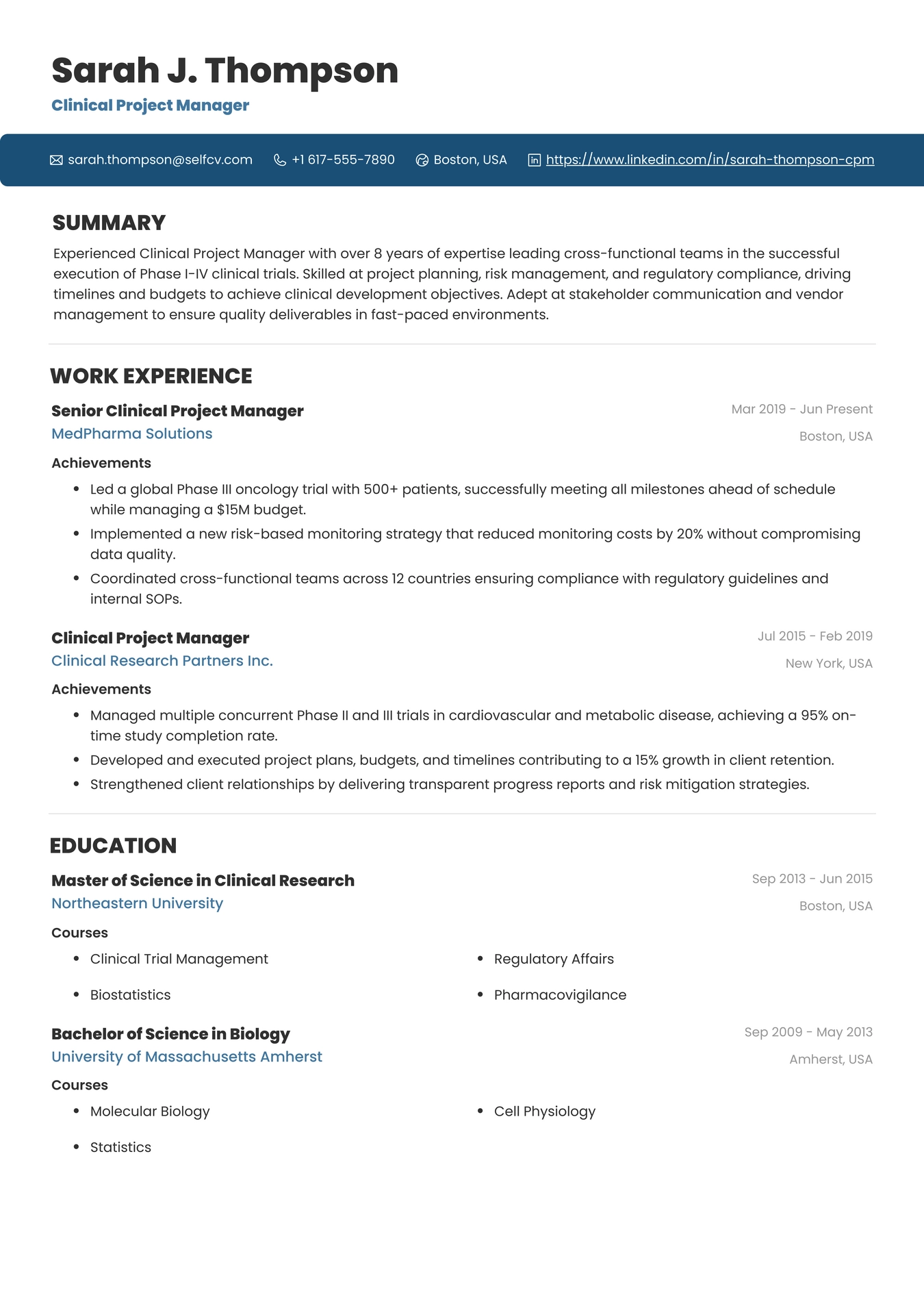 Clinical Project Manager