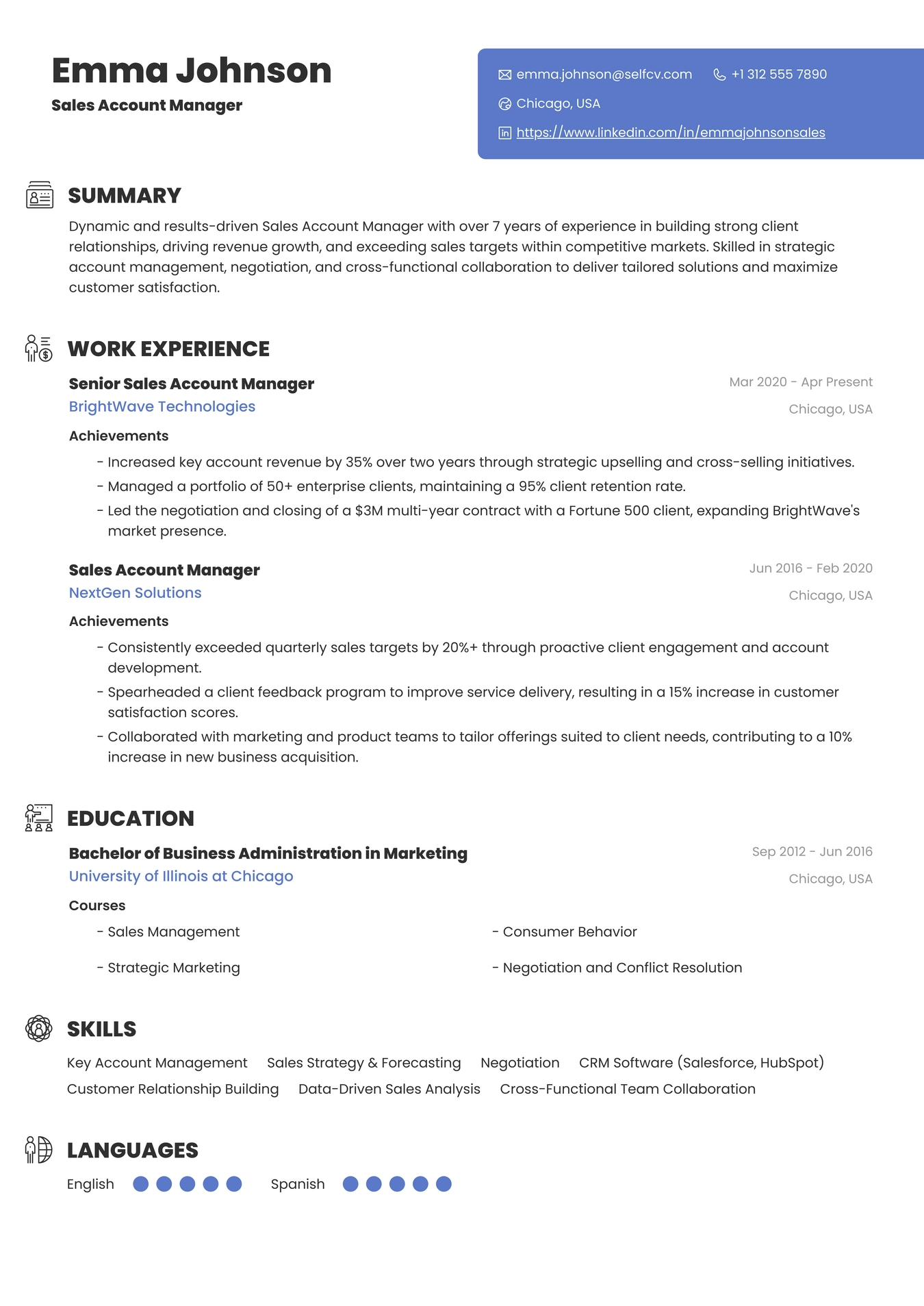 Sales Account Manager