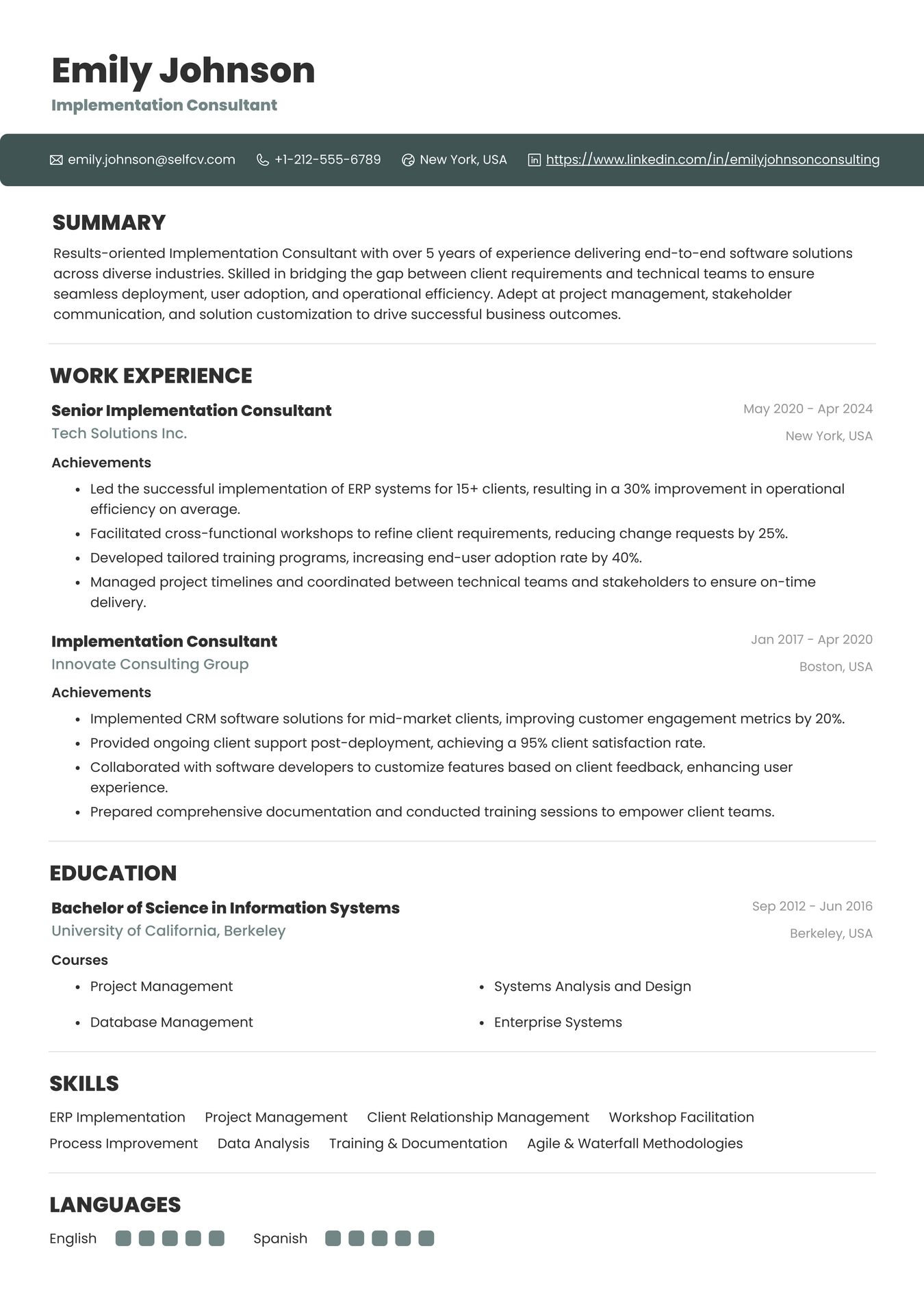 Implementation Consultant