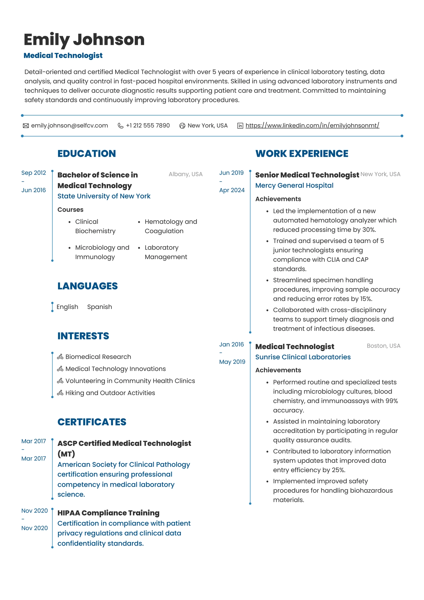 Medical Technologist