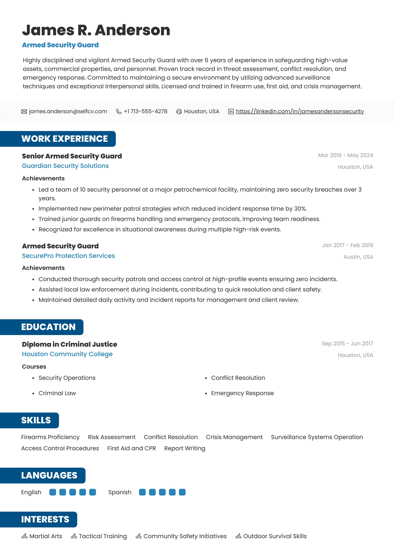 Armed Security Guard