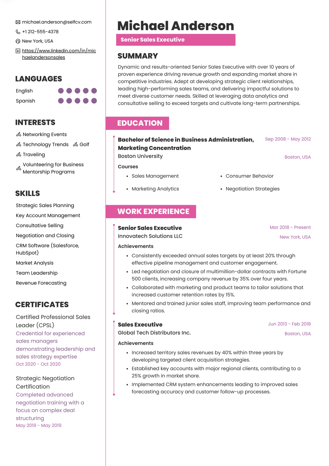 Senior Sales Executive