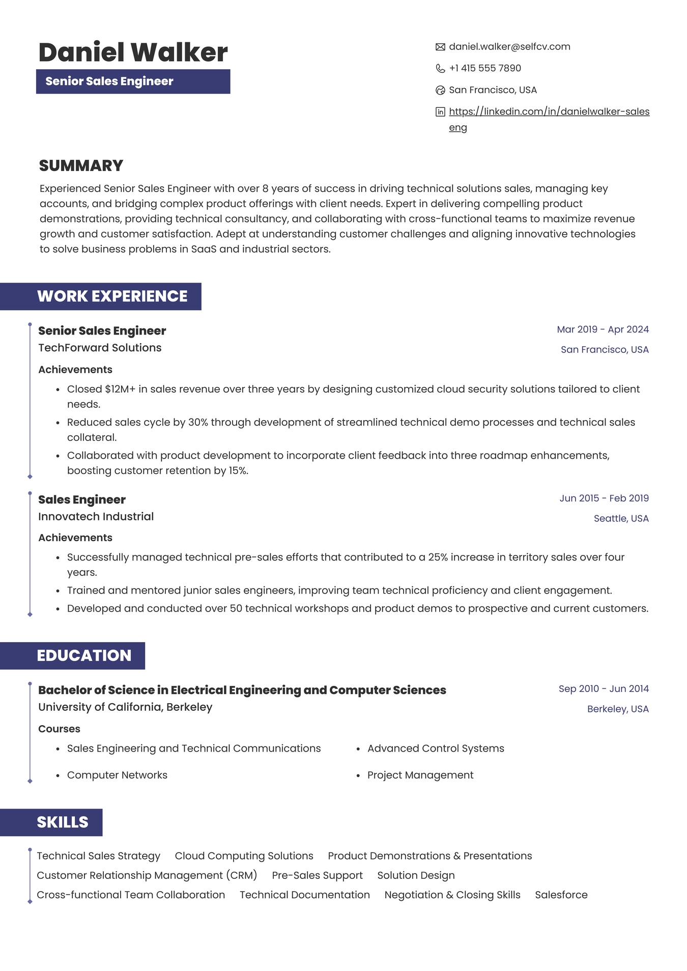 Senior Sales Engineer