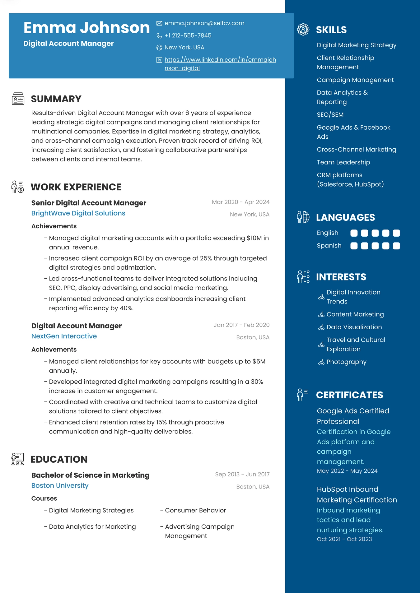 Digital Account Manager