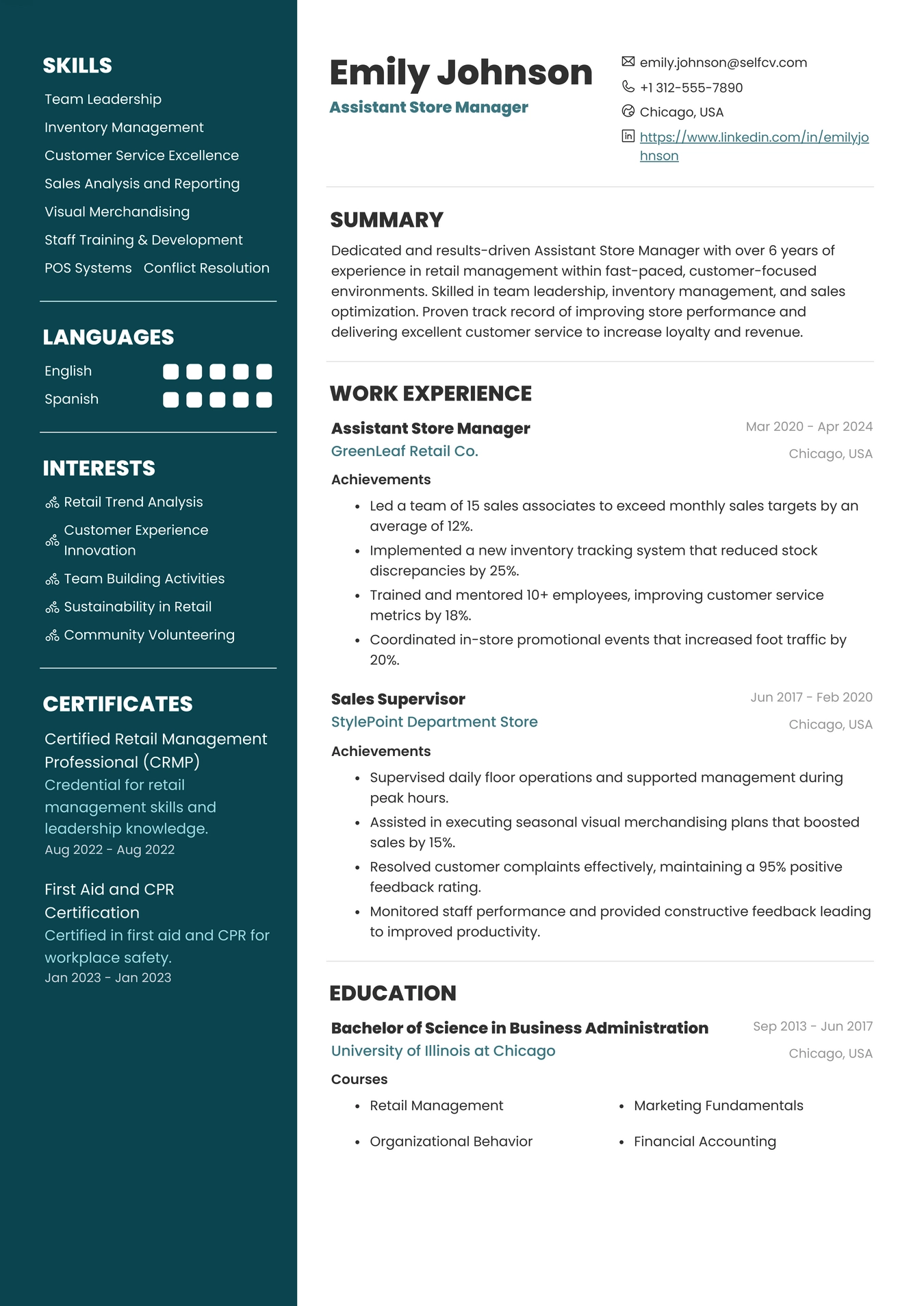 Assistant Store Manager