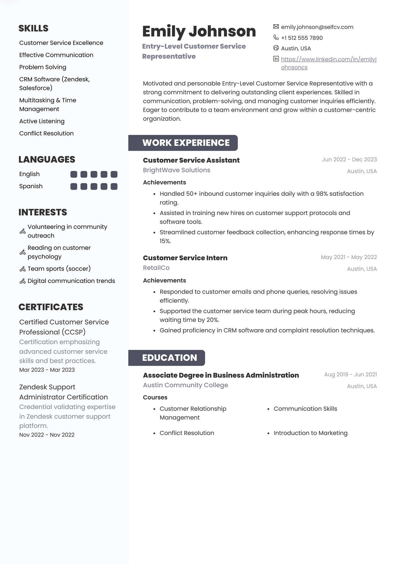 Entry-Level Customer Service