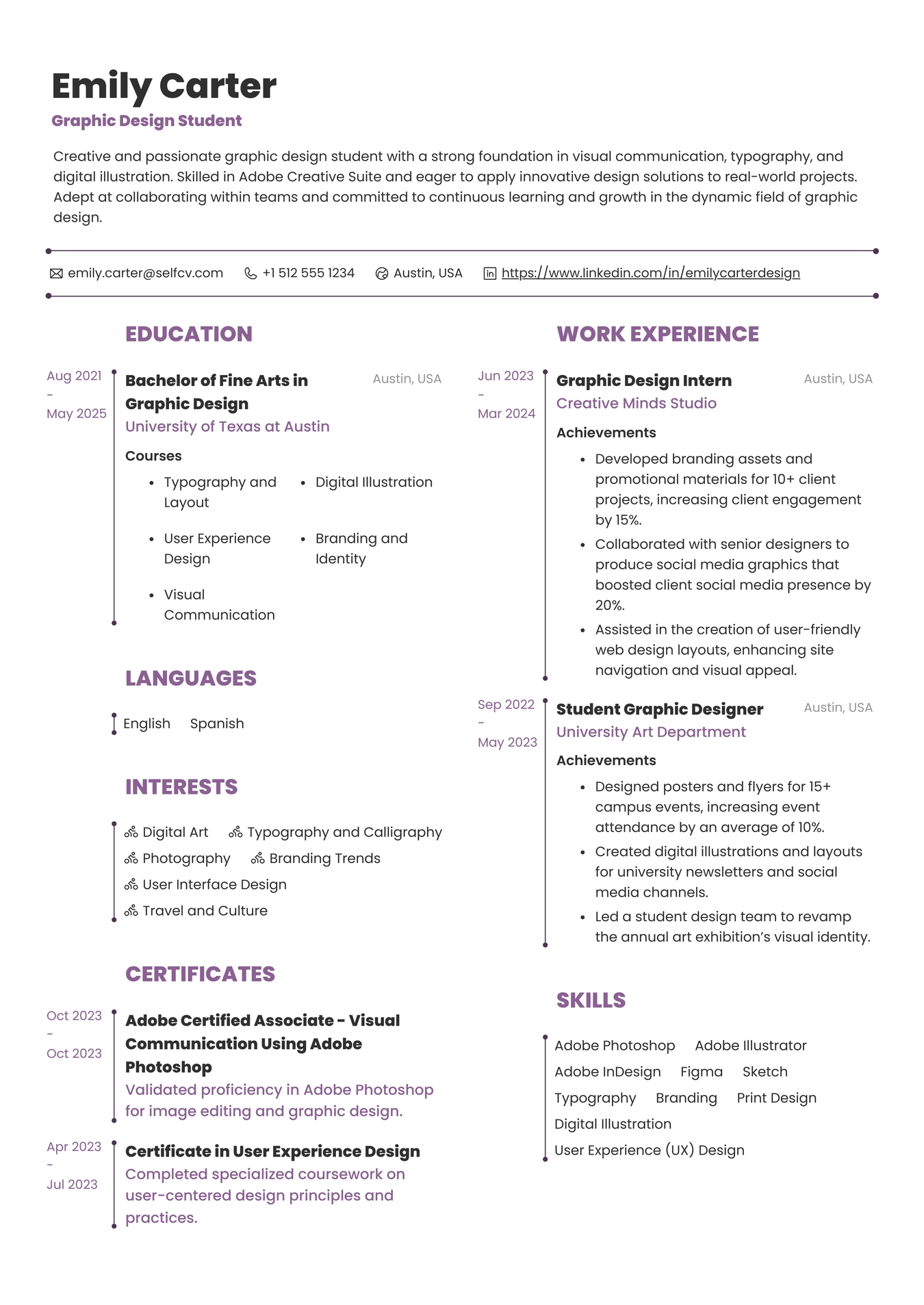 Graphic Design Student