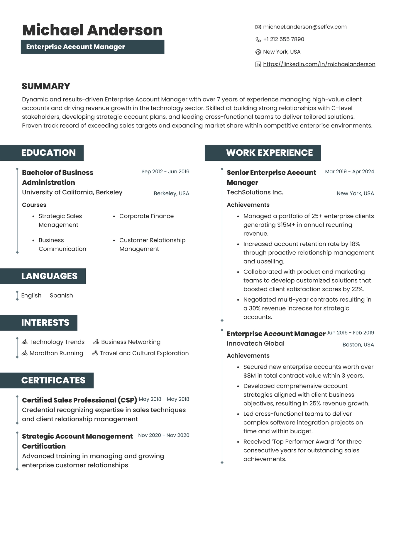 Enterprise Account Manager