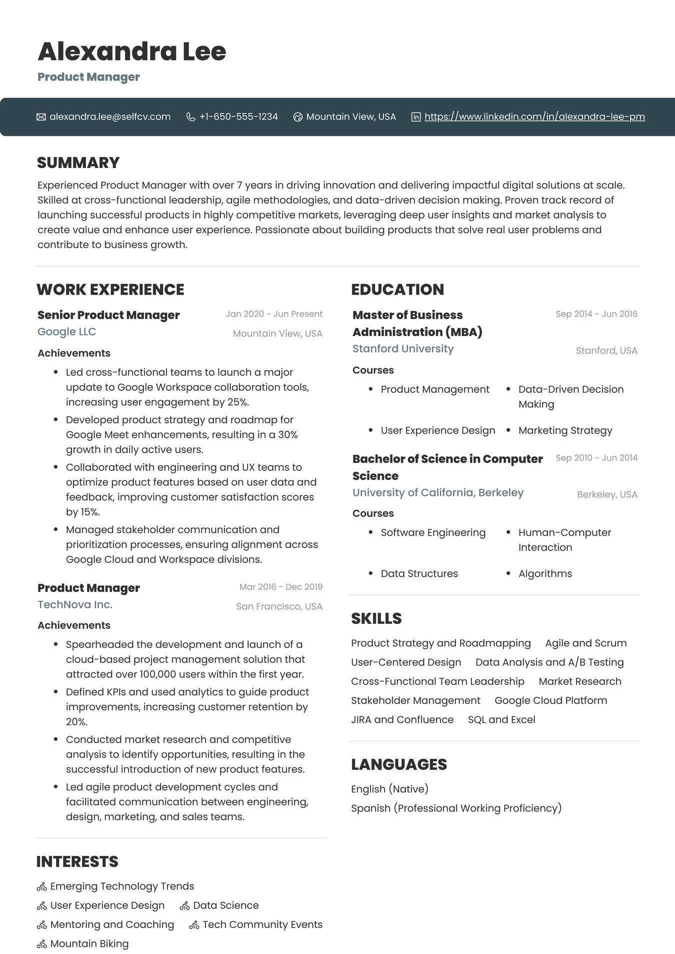 Google Product Manager