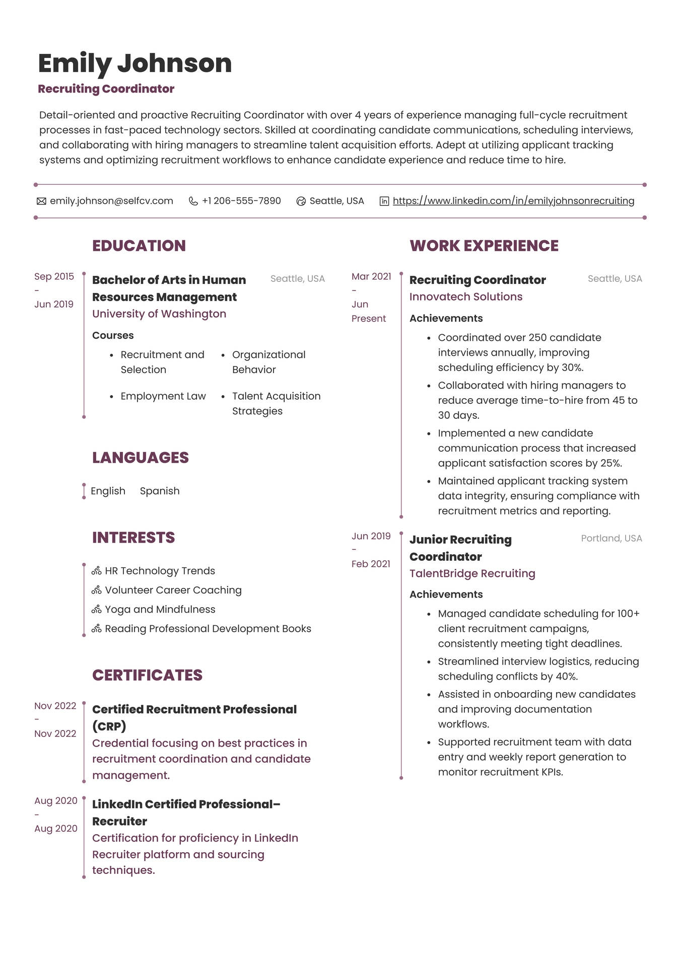 Recruiting Coordinator